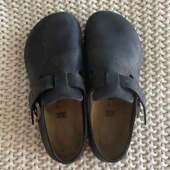 Birkenstock London Women Oiled Black Clogs 38/7-7.5 - Picture 9 of 9